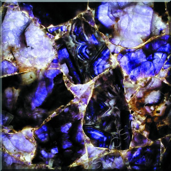 Purple Crystal semi-precious stone tile